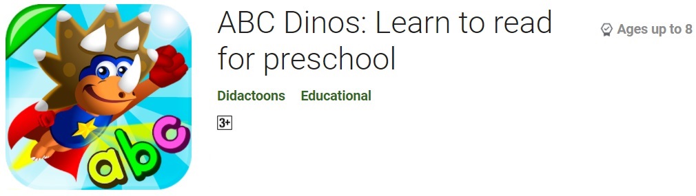 ABC Dinos provide learning games to enhance literacy on kids