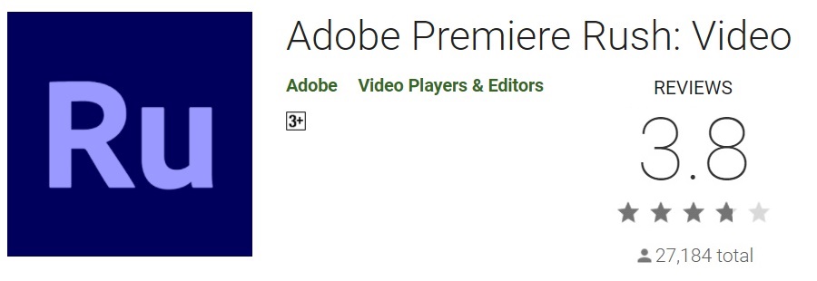 Adobe Premiere Rush for high video editing capacity and solely for professional uses