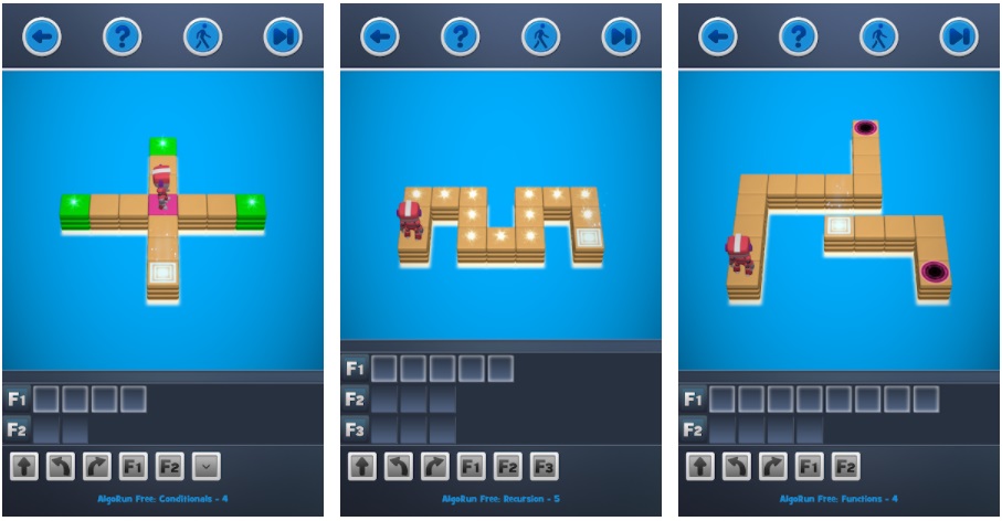 There are 30 level that can be player with certain basic coding function as game controller