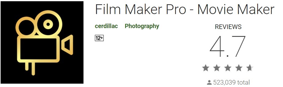 Film Maker Pro is one of powerful video editor on android in 2022