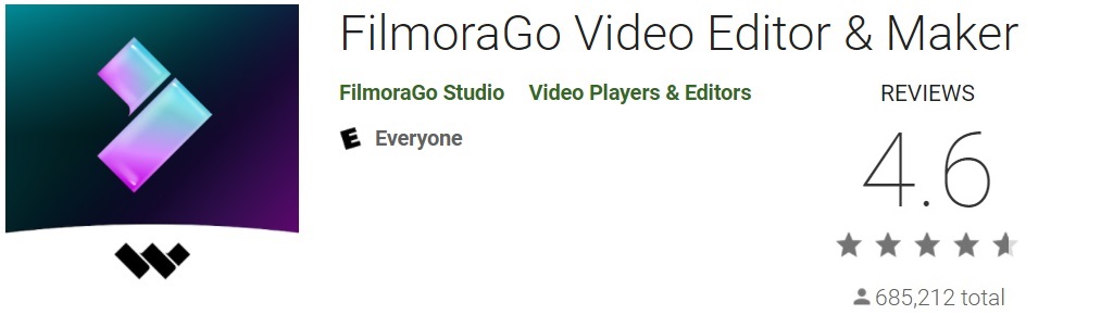 FilmoraGo is one of the best video editing apps for android so far