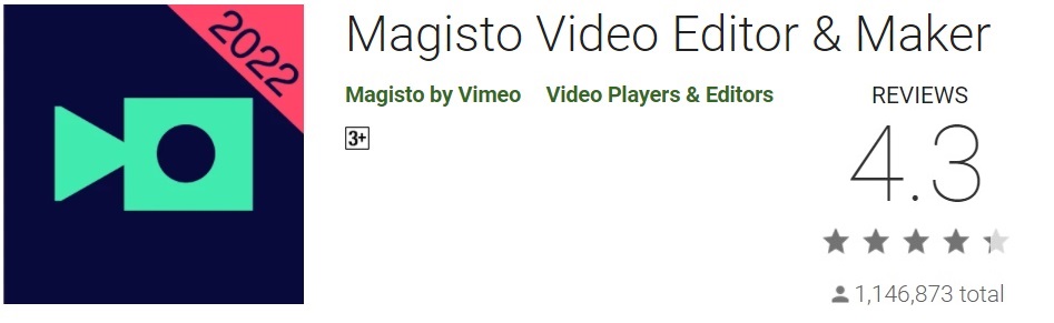 Magisto is good video editing app in 2022 for minimalist filter and ease-to-understand UI
