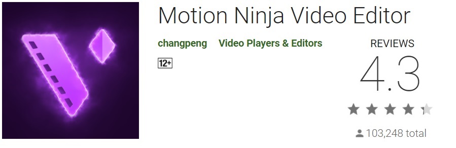Motion Ninja Video Editor have vast filter option and multi keyframe in slideshow video