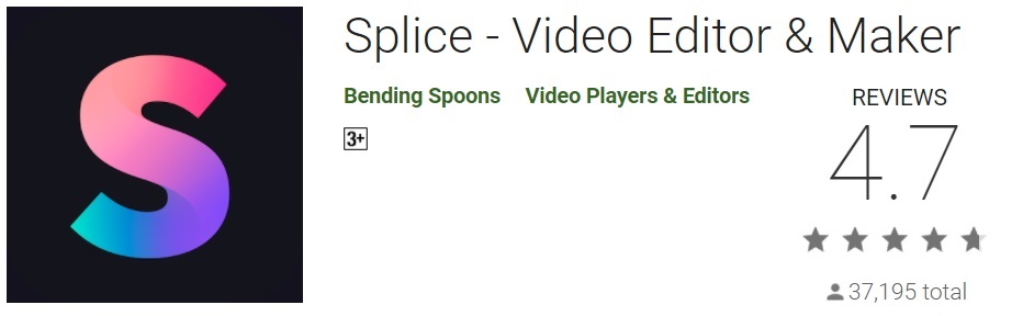 Splice Video Editor have interactive and simple UI as starter video editor app