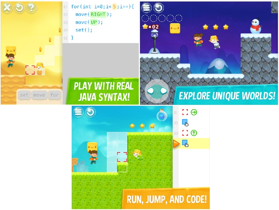 SpriteBox have attractive design with go and jump control to explore in-game world on certain stage