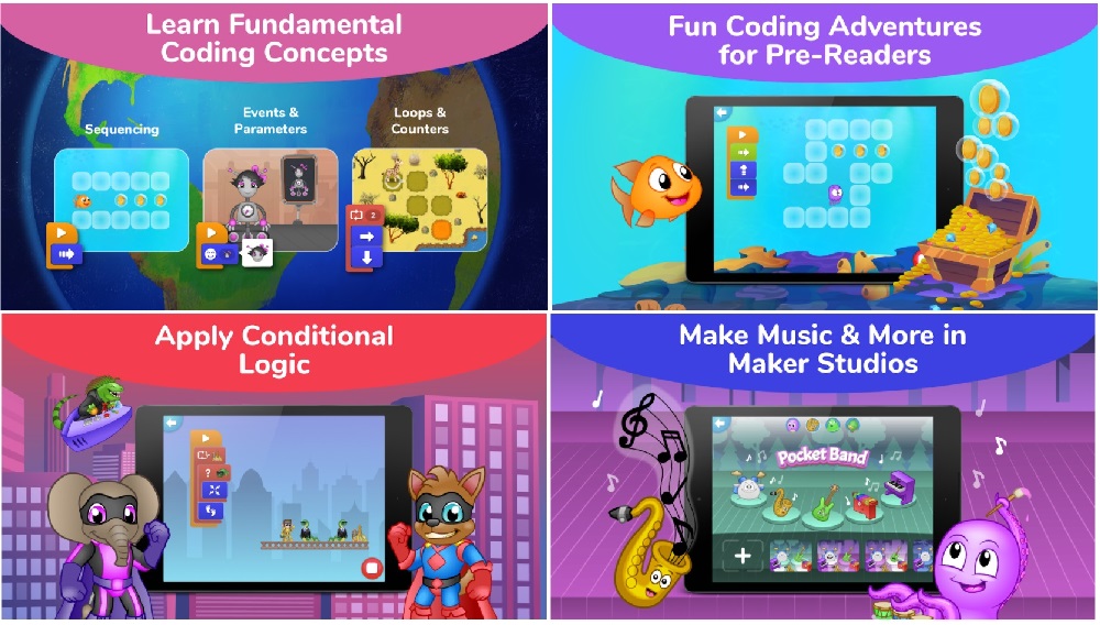 Tynker Junior contain many puzzle game with coding as controller games