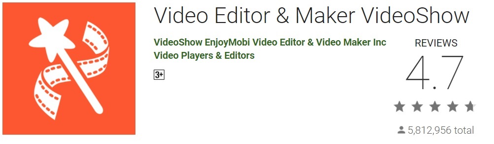 Video Editor & Maker VideoShow is a popular slideshow maker for android users