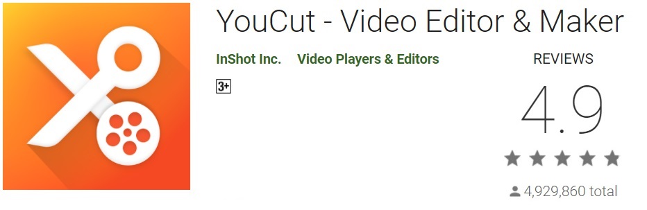 YouCut Video Editor makes editing look easier with a simple touch and various video effect