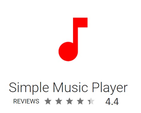 simple music player by anrimian is a modest design app with a simplified Play queue feature