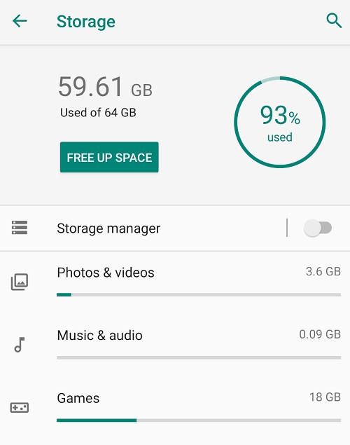 shortage storage can trigger pending issue while installing some apps