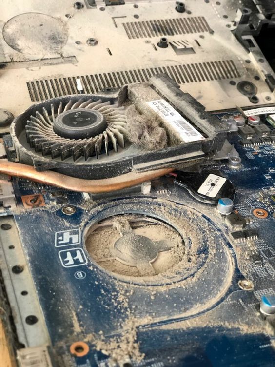 cleaning your inner laptop especially on its fan at least once in 2 - 3 months