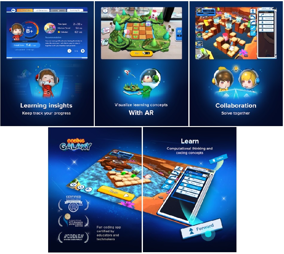 Coding Galaxy also integrated with AR to make it more interesting