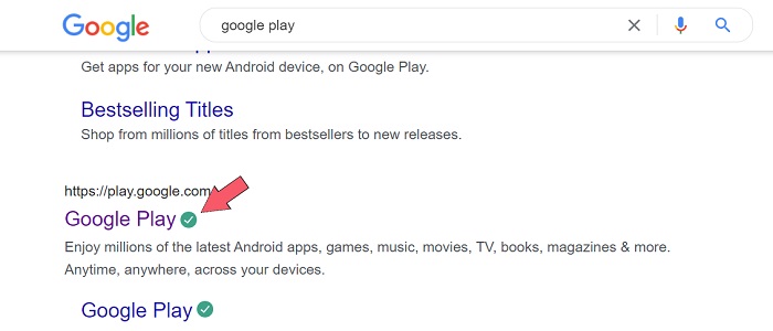 check on google play on web instead