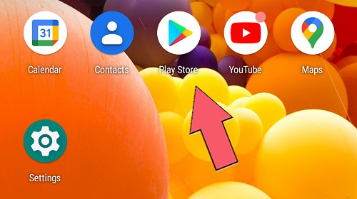 open the play store icon to start fix pending problem