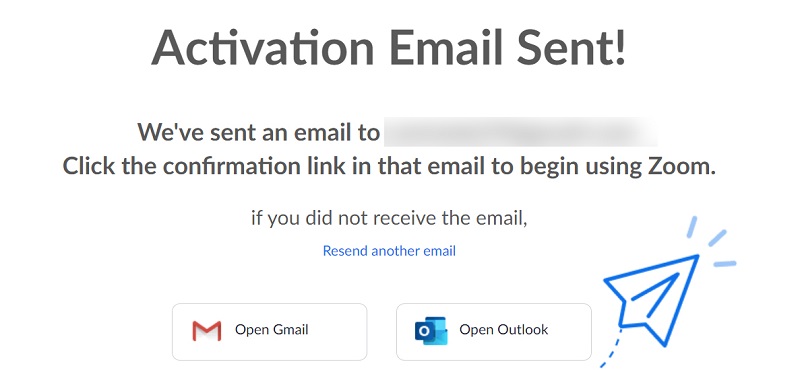 Activation email on your inbox