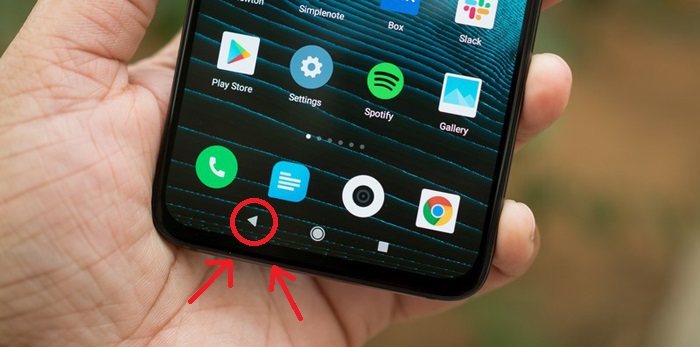 Android have dedicated back button