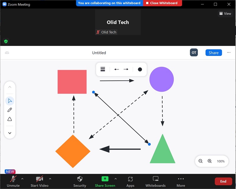 use whiteboard on zoom meeting