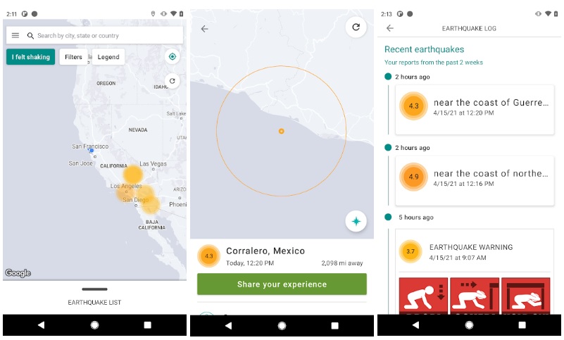 make old smartphone as science data collector with MyShake app