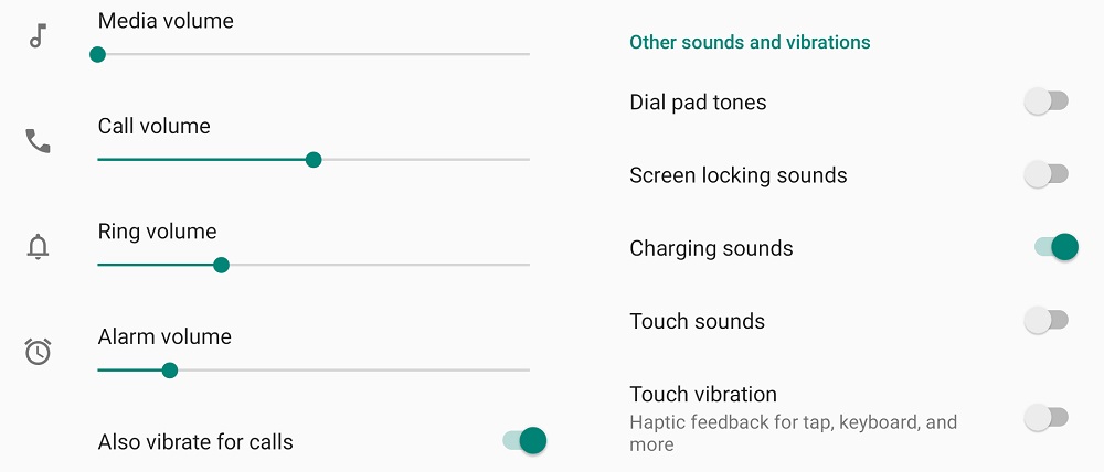 Manage the sound and vibration properties on the phone
