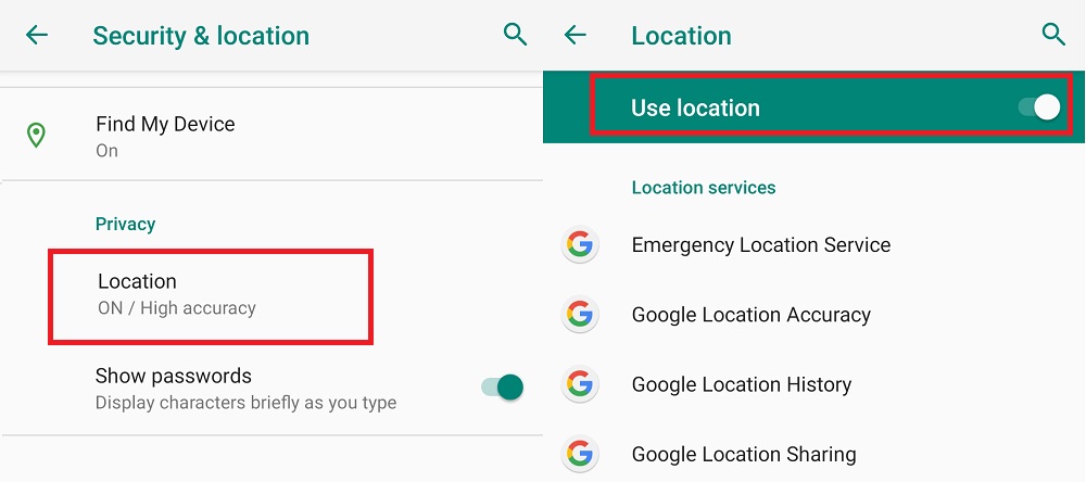Extend the battery lifetime by switch off GPS location