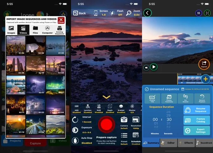 Lapse It app use to convert video into time-lapse