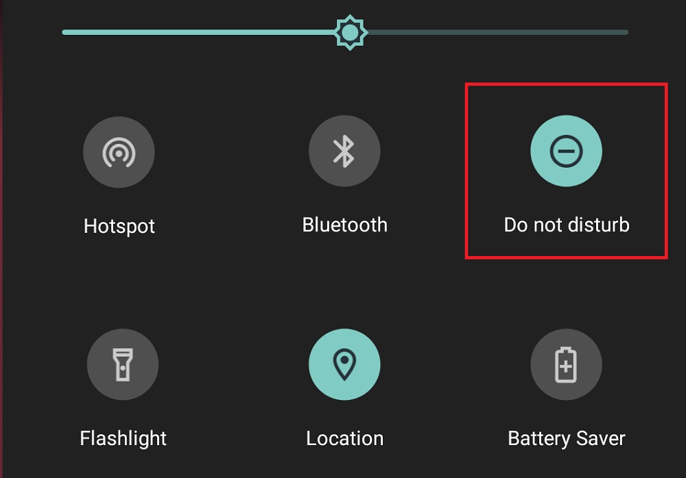 do not disturb feature