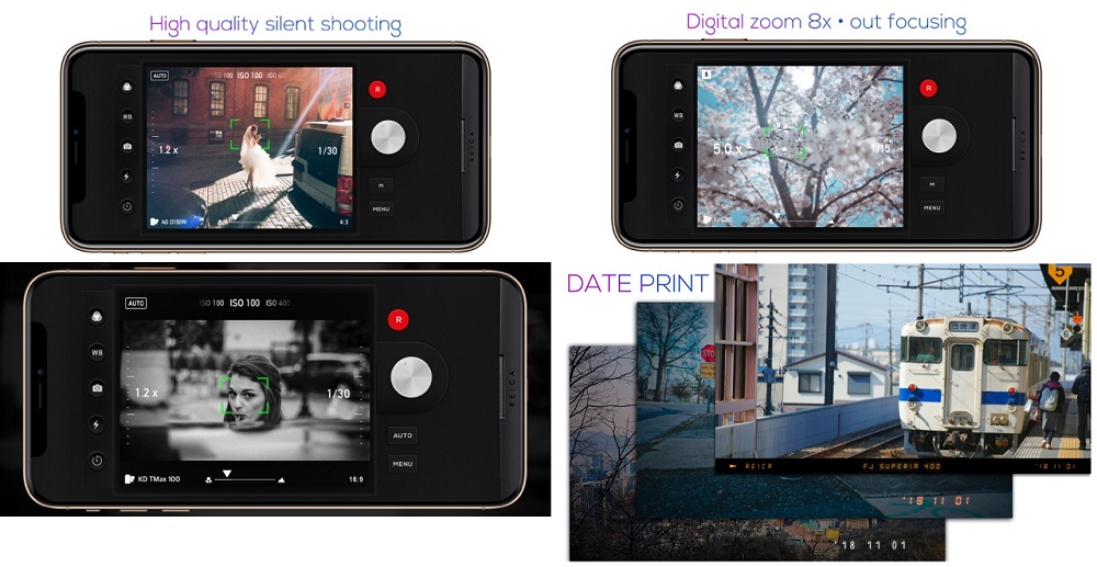 FILCA app is a paid camera app with manual feature and vintage date print