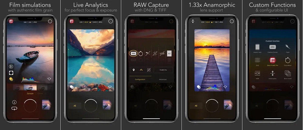 FiLMiC Firstlight is minimalistic paid camera app with vintage feature