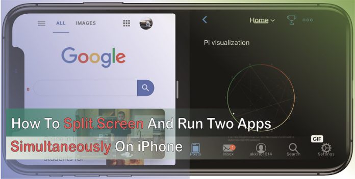 how to use split screen feature on iPhone