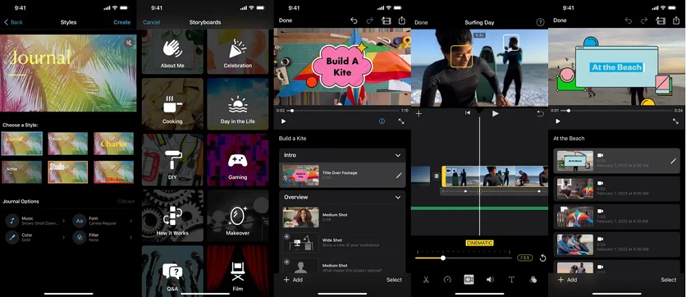 use iMovie app to edit time-lapse video