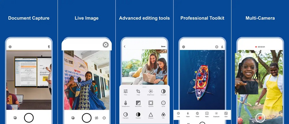 Microsoft FIx app is free simple camera app with decent editing tools for education