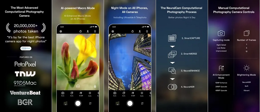 NeuralCam is top rated paid camera app with upscaled pixel feature