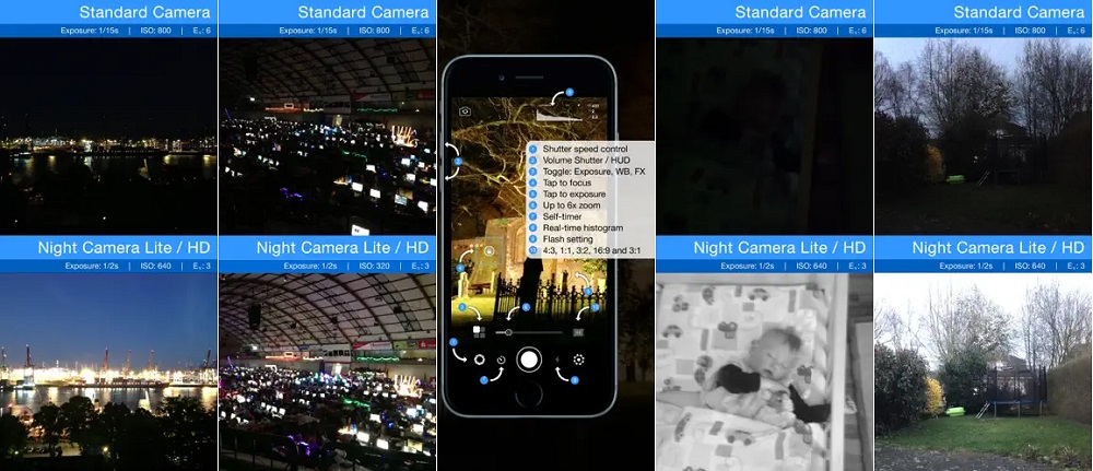 NIght camera is the best free night cam app for iPhone