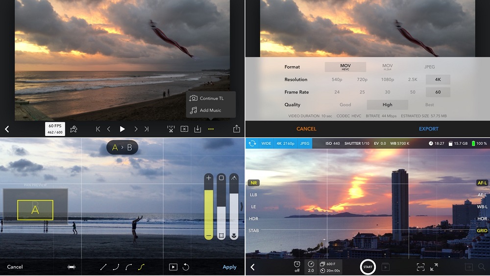 Skyflow can complete iPhone on making controlled time-lapse video