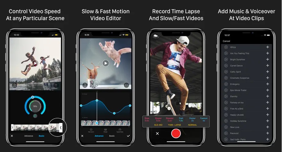 Slow Motion Video Fx Editor is alternative choice to create time-lapse on iPhone